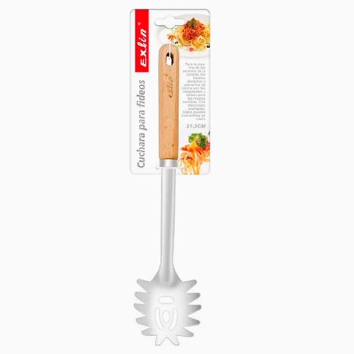 GENERICO - Cuchara Para Fideos 31,5Cm Acero