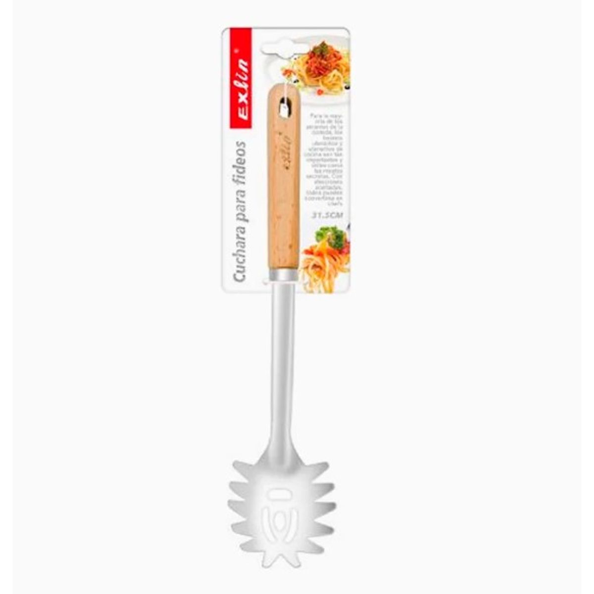 GENERICO - Cuchara Para Fideos 31,5Cm Acero