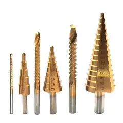 OEM - Set 6 Broca Cónica Escalonada 4 A 32/herramienta De Sierra 3,6,8