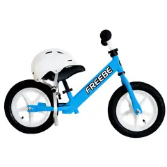 FREEBE - Bicicleta + Casco De Equilibrio Aprendizaje niños Azul