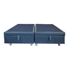 BLOCCARE - Base De Cama Baul Queen Rueda Pyton Refuerzo para colchon Velastico