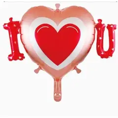 GENERICO - Set De Globos Corazón Rojo