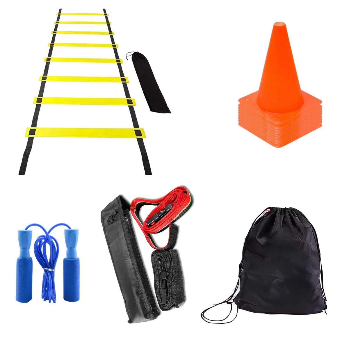 AUCKLAND OUTDOOR - Kit Entrenamiento Deportivo Funcional Ejercicio Coordinación