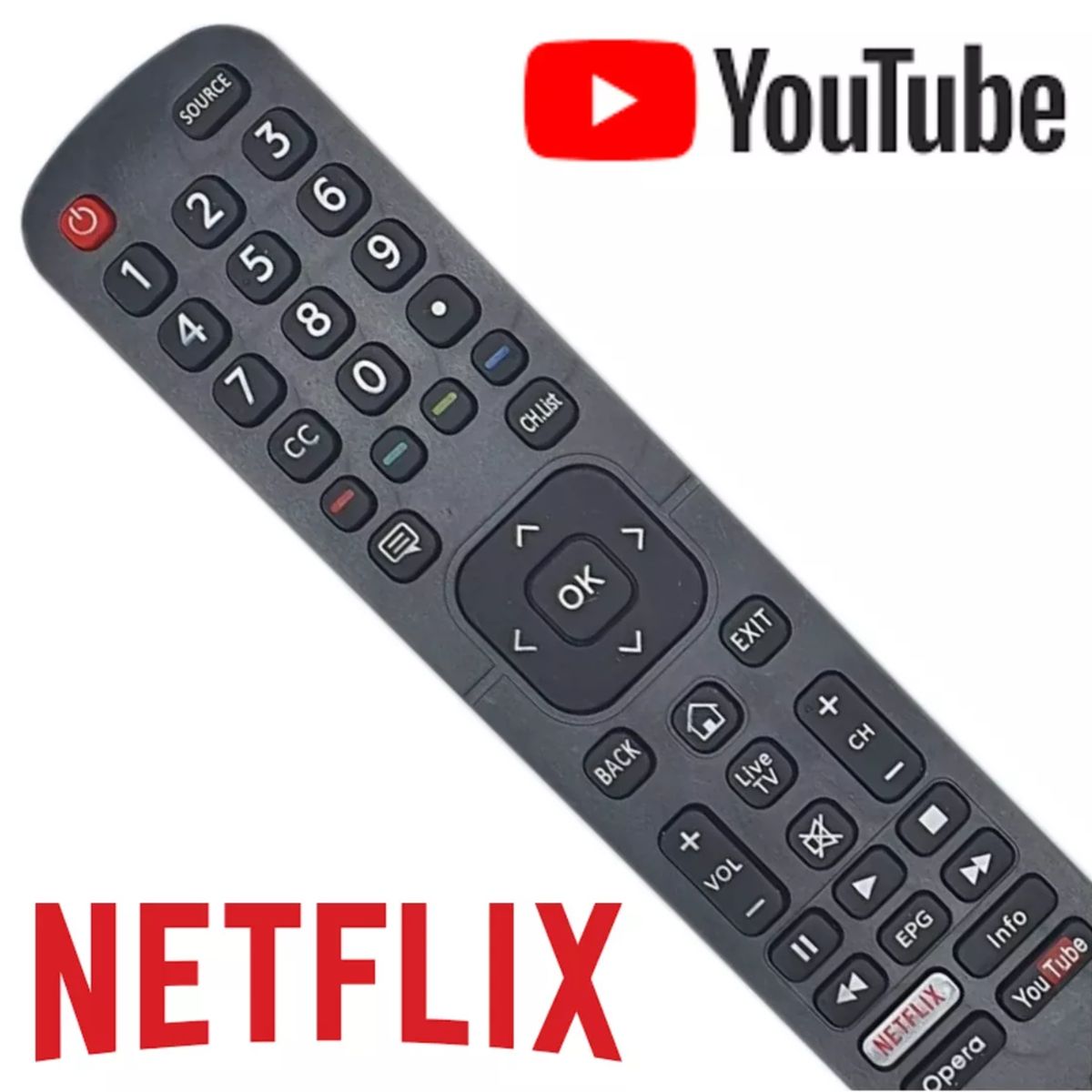 GENERICO - Control Remoto Para Hisense Bgh En2b27 En2h27b E5600ex