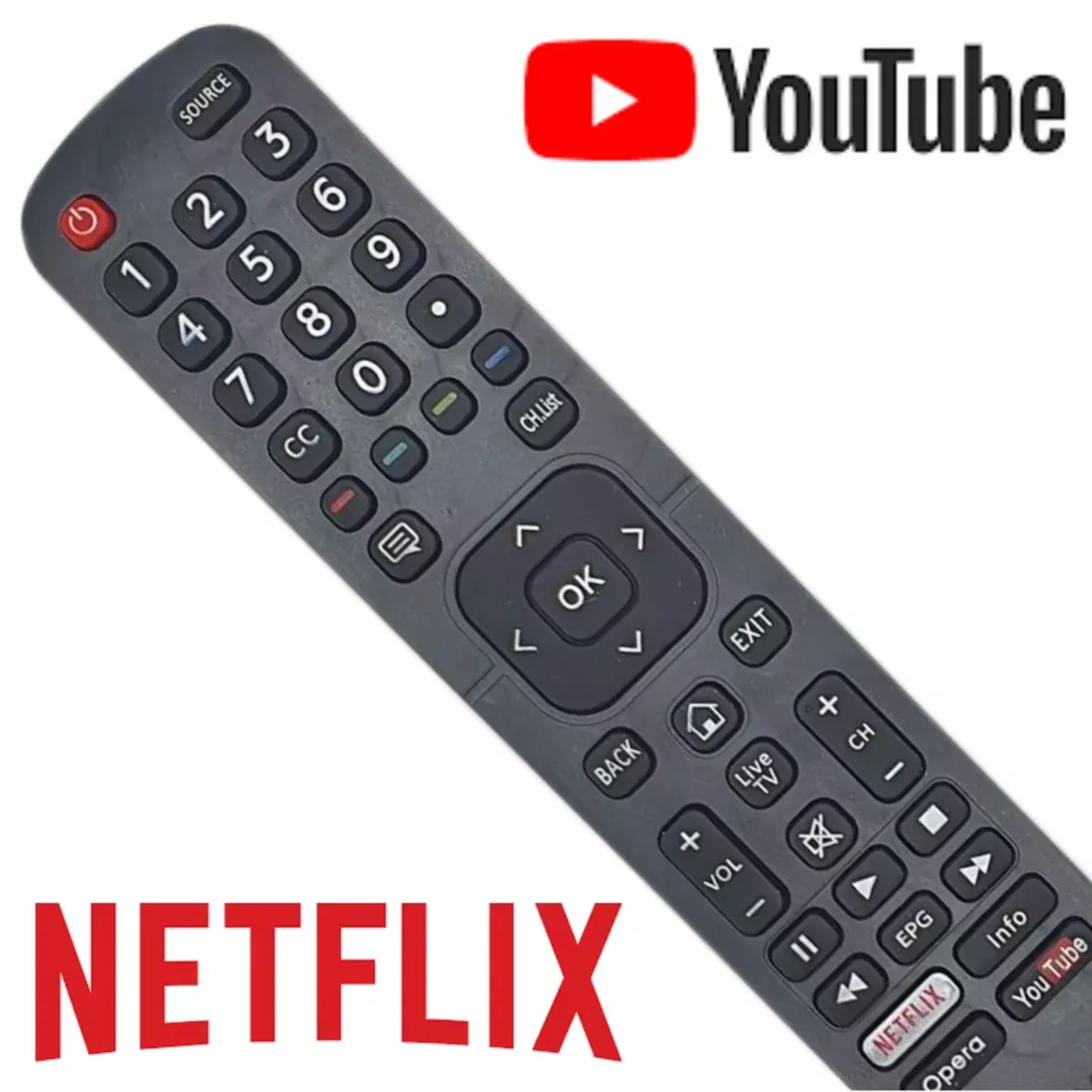 GENERICO - Control Remoto Para Hisense Bgh En2b27 En2h27b E5600ex