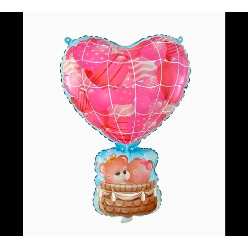 GENERICO - Set De Globos Corazón Y Oso