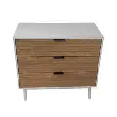 SPACE HOME - Comoda cajonera organizador Amber 3 cajones blanco