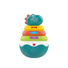BABYMINE - Juguete Interactivo Apilable Dinosaurio Multicolor