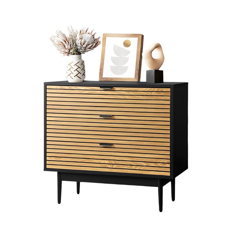 SPACE HOME - Comoda cajonera organizador Amber 3 cajones negro