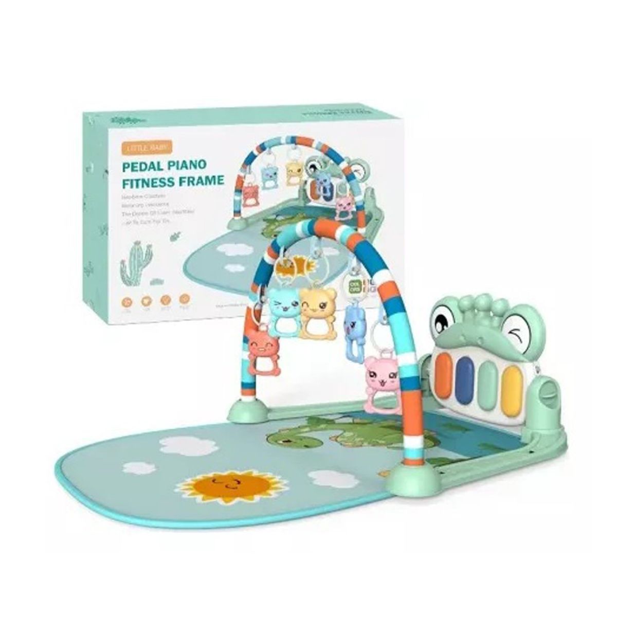 BABYMINE - Gimnasio Pedal Piano Dinosaurio Verde