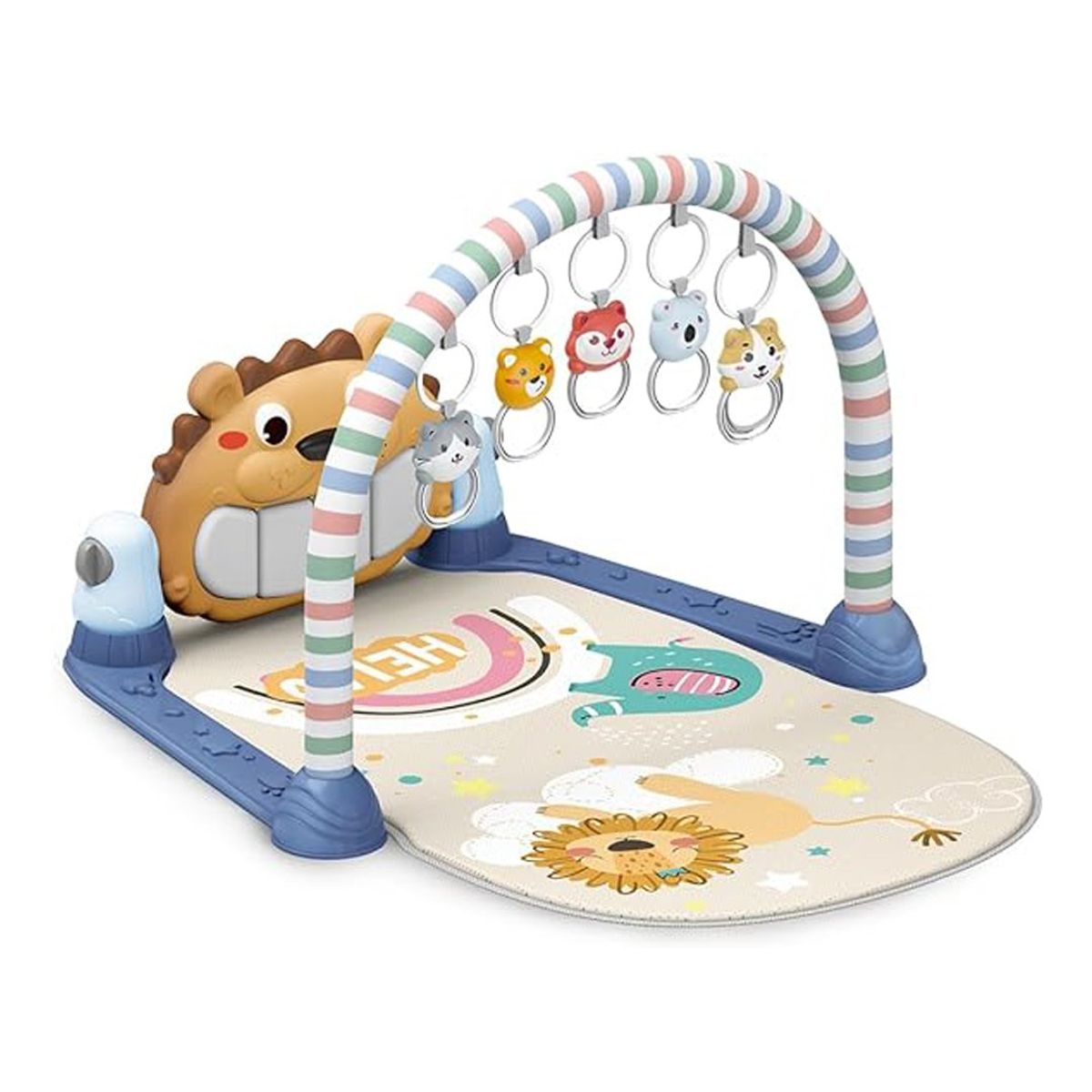 BABYMINE - Gimnasio Pedal Piano León Azul - Babymine