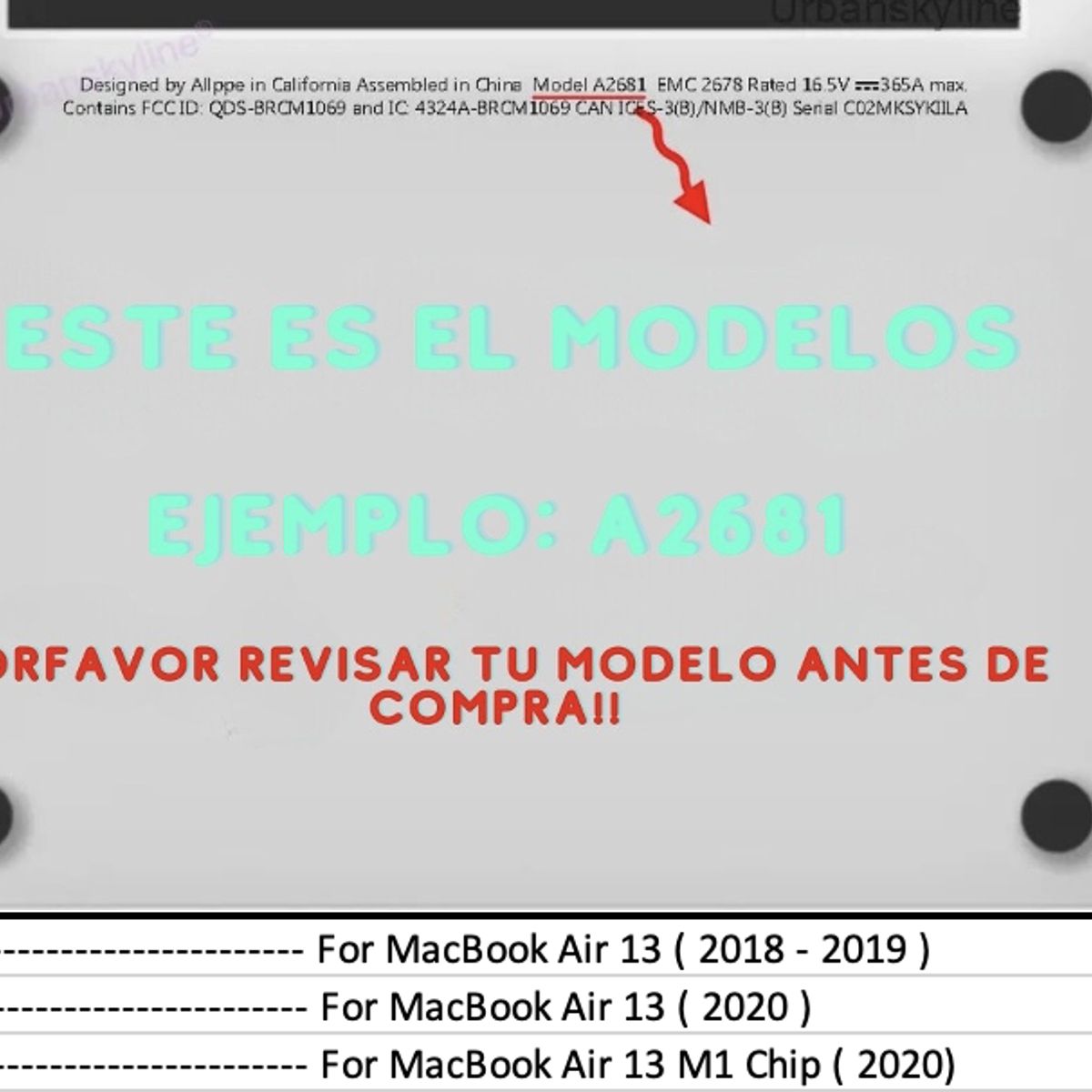 GENERICO - Carcasa para Macbook New Air 13 A(1932/2179/2337) Lila Mate