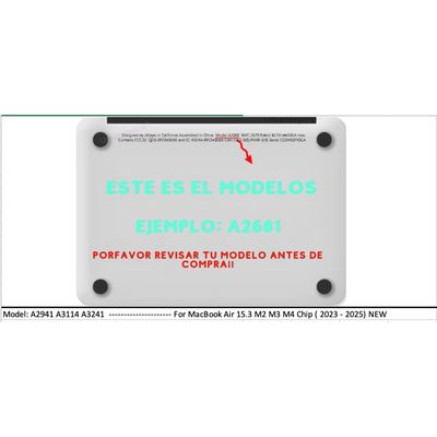 Imagen 2 del producto Carcasa Para Macbook New Air 15.3 M2 M3 M4 - Rojo Mate