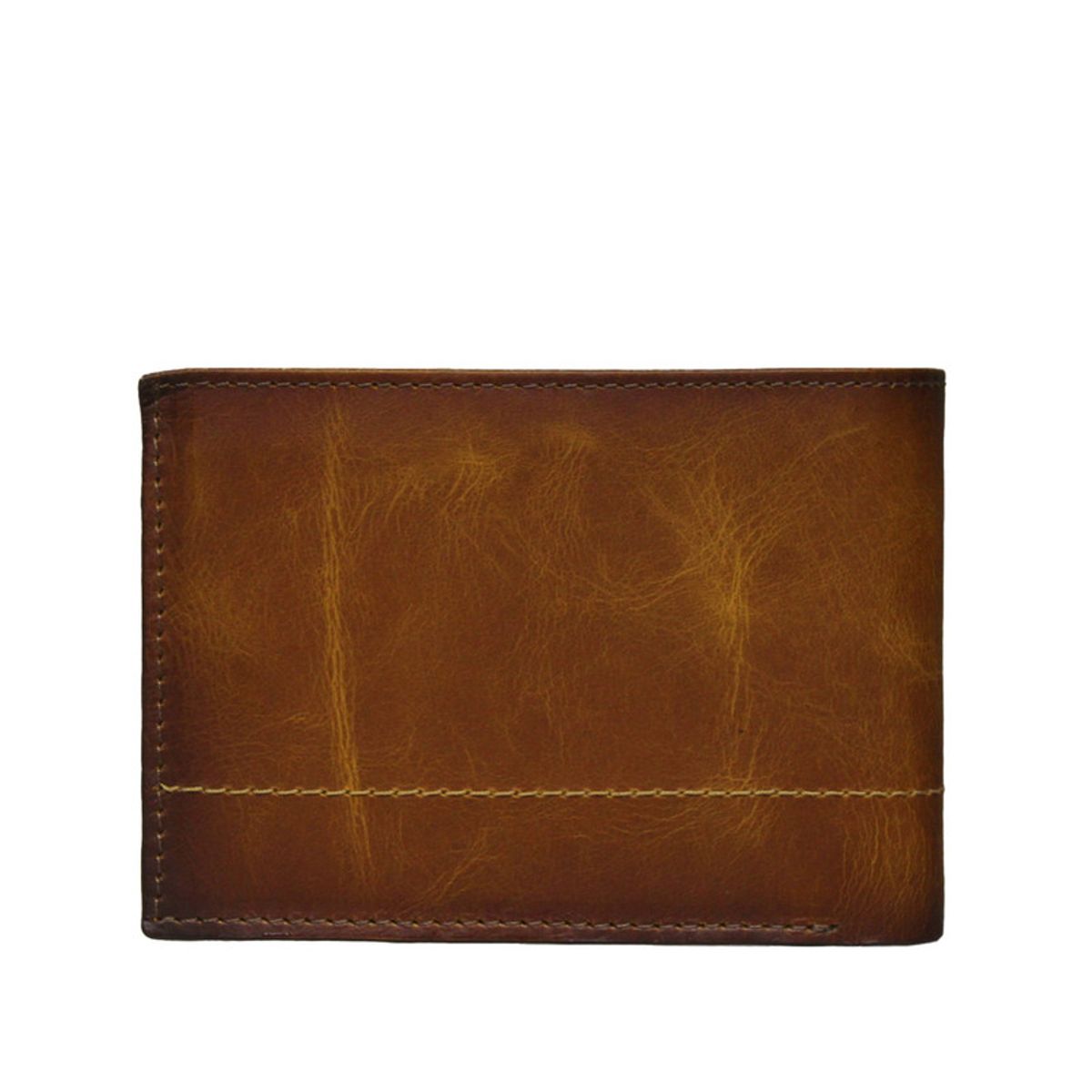 CRAFTMEN - Billetera Hombre 100% cuero natural color natural Café Craftmen