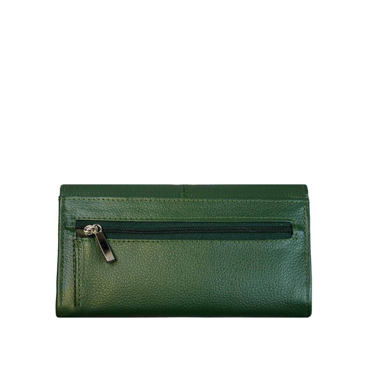 NICOLETTA - Billetera Mujer Nicoletta 100% cuero genuino verde musgo