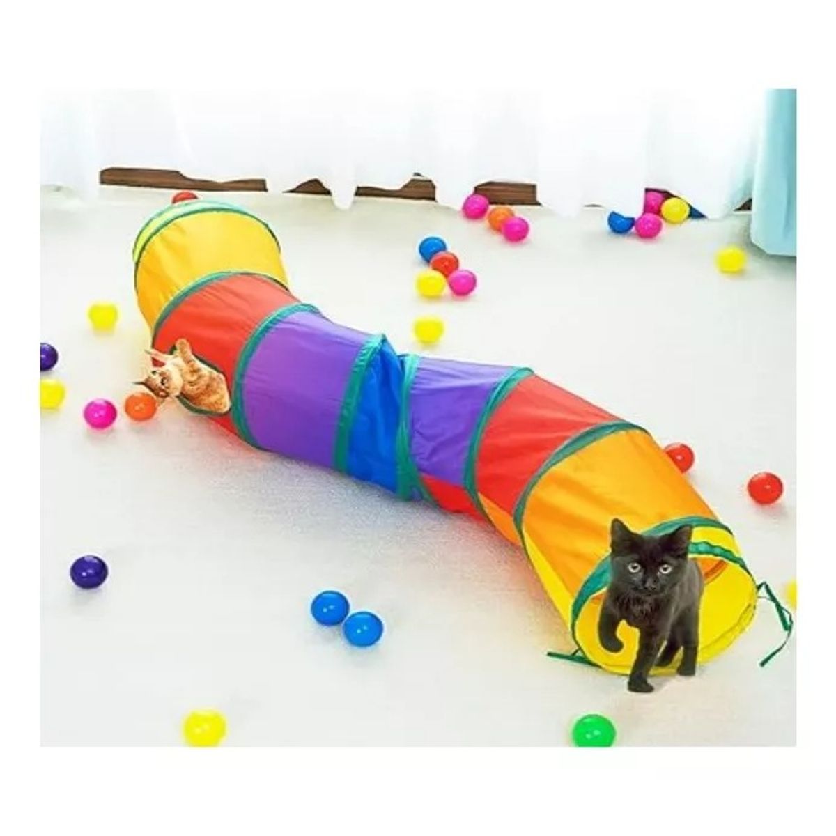 GENERICO - Tunel Plegable Para Mascotas Juguete Gatos Perros