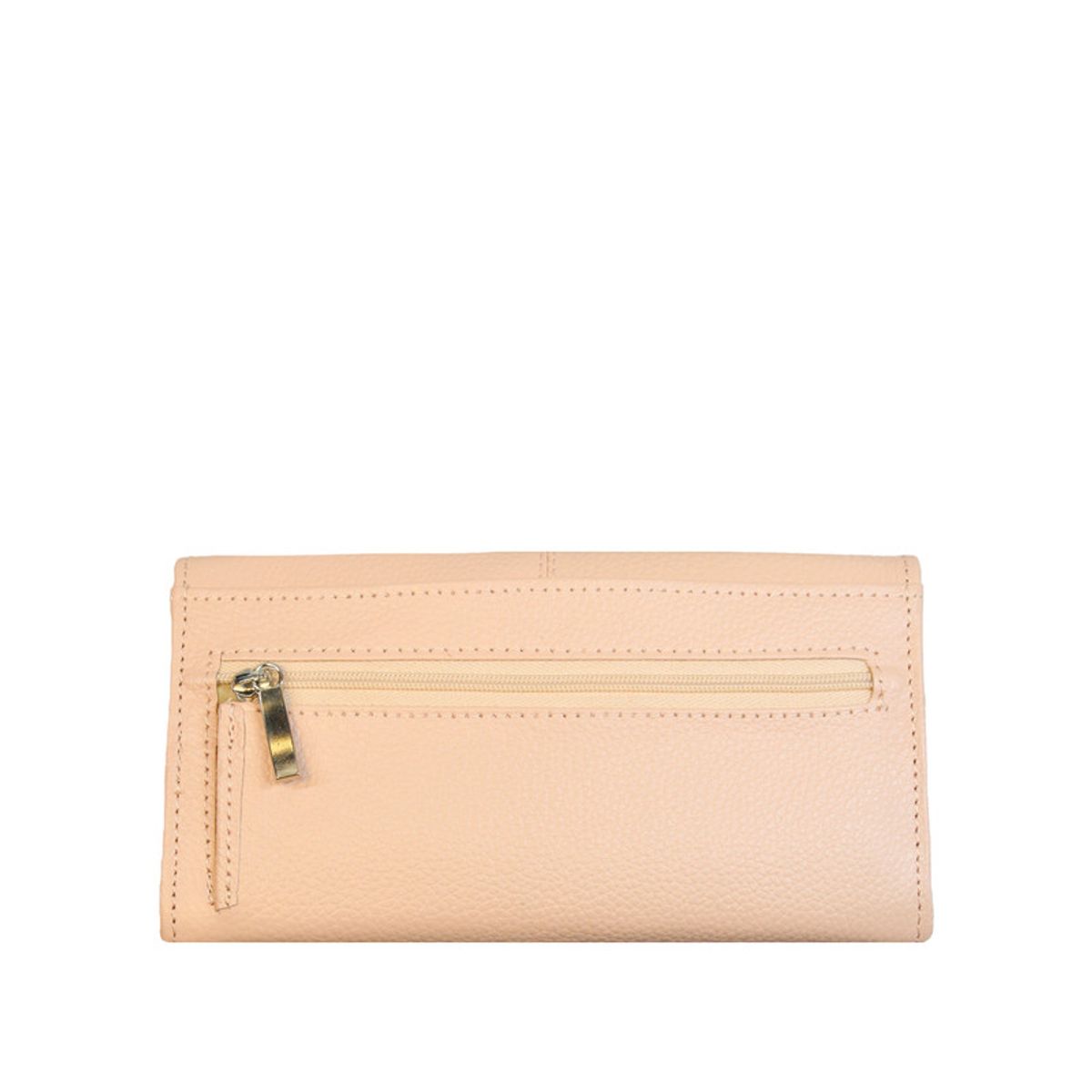 NICOLETTA - Billetera Mujer Nicoletta 100% cuero genuino verde  nude