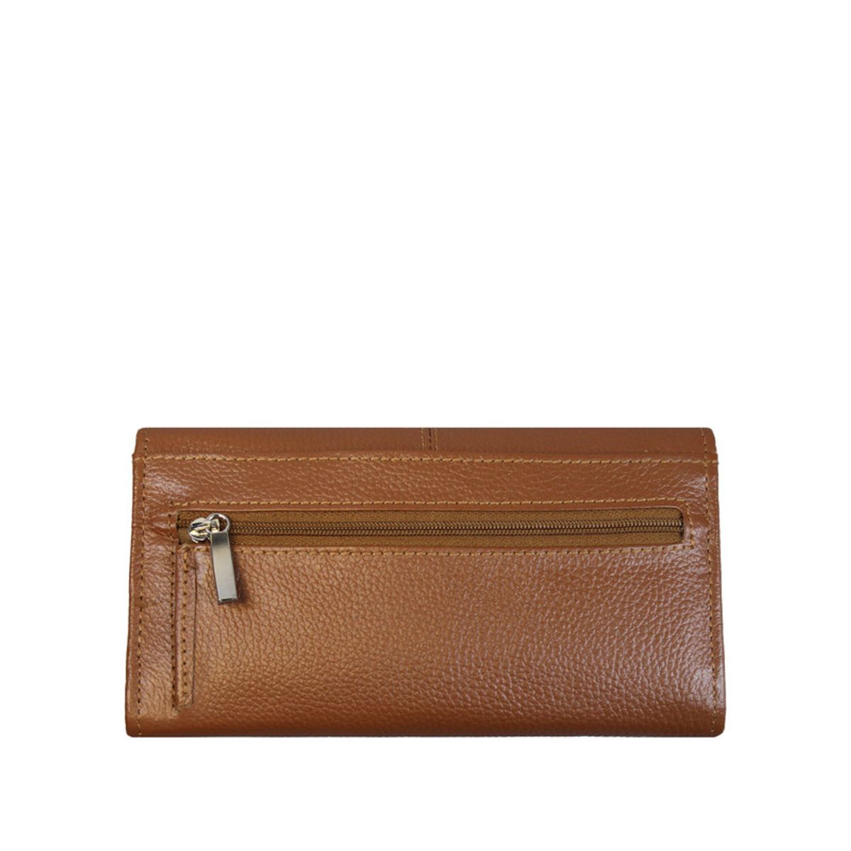 NICOLETTA - Billetera Mujer Nicoletta 100% cuero genuino café