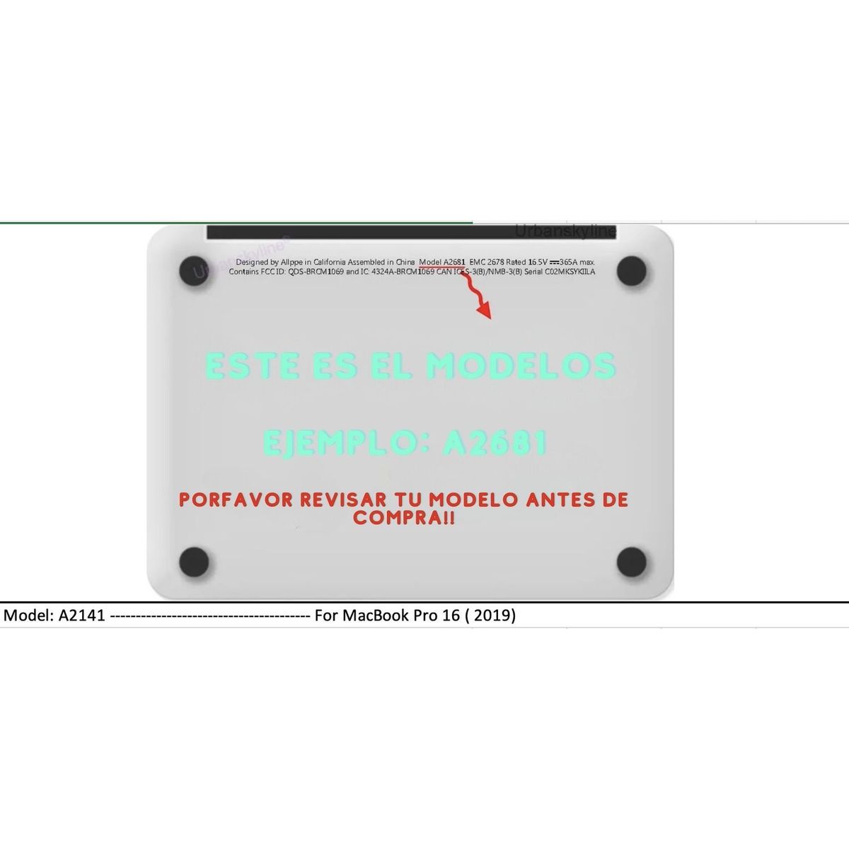 GENERICO - Carcasa para Macbook New Pro 16 (A2141) Azul Mate