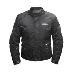 YAMAHA - Chaqueta Railway Hombre Touring Negro Gris