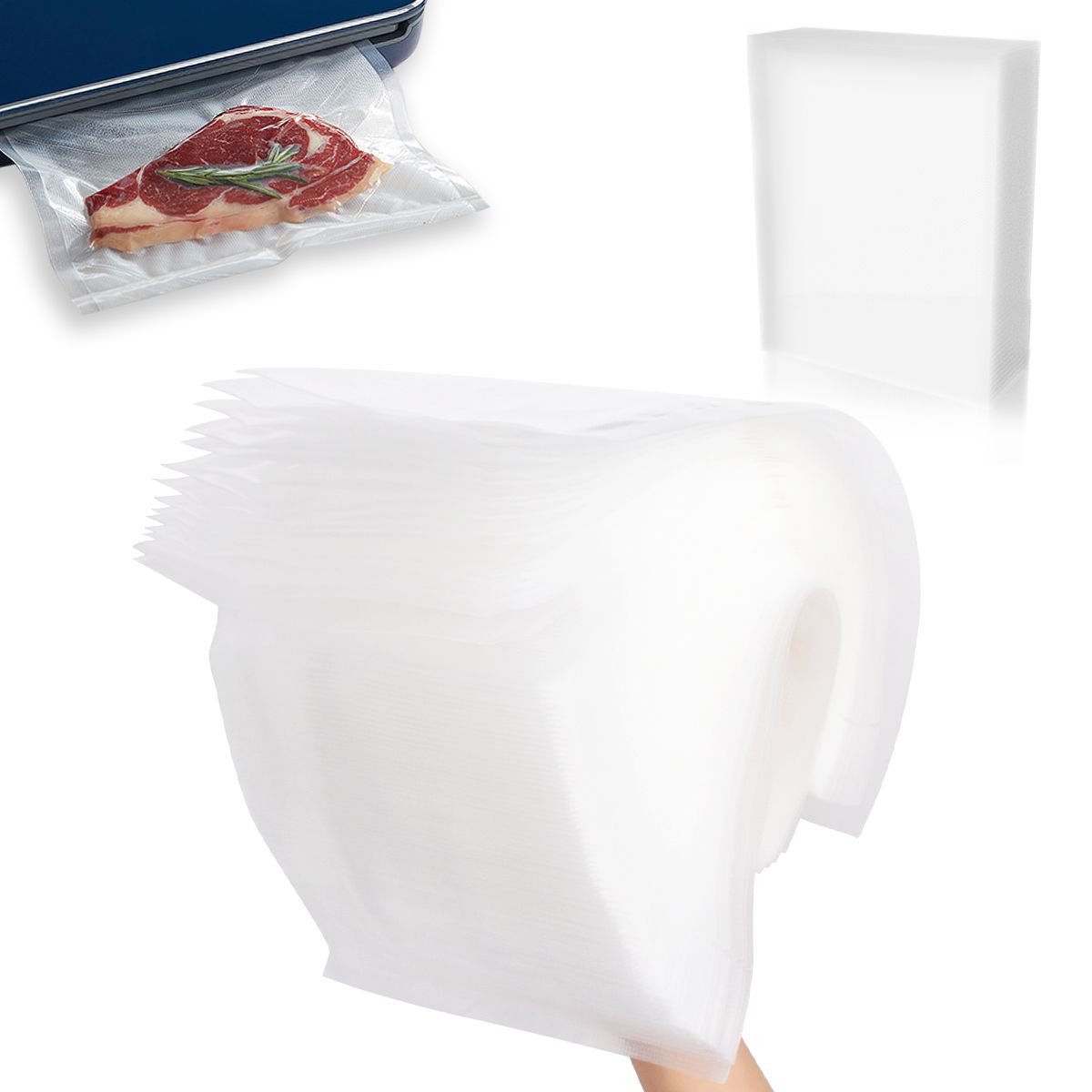 YAYKO - 100 Bolsas Para Sellar Al Vacio 15x20 Vacío Espesado