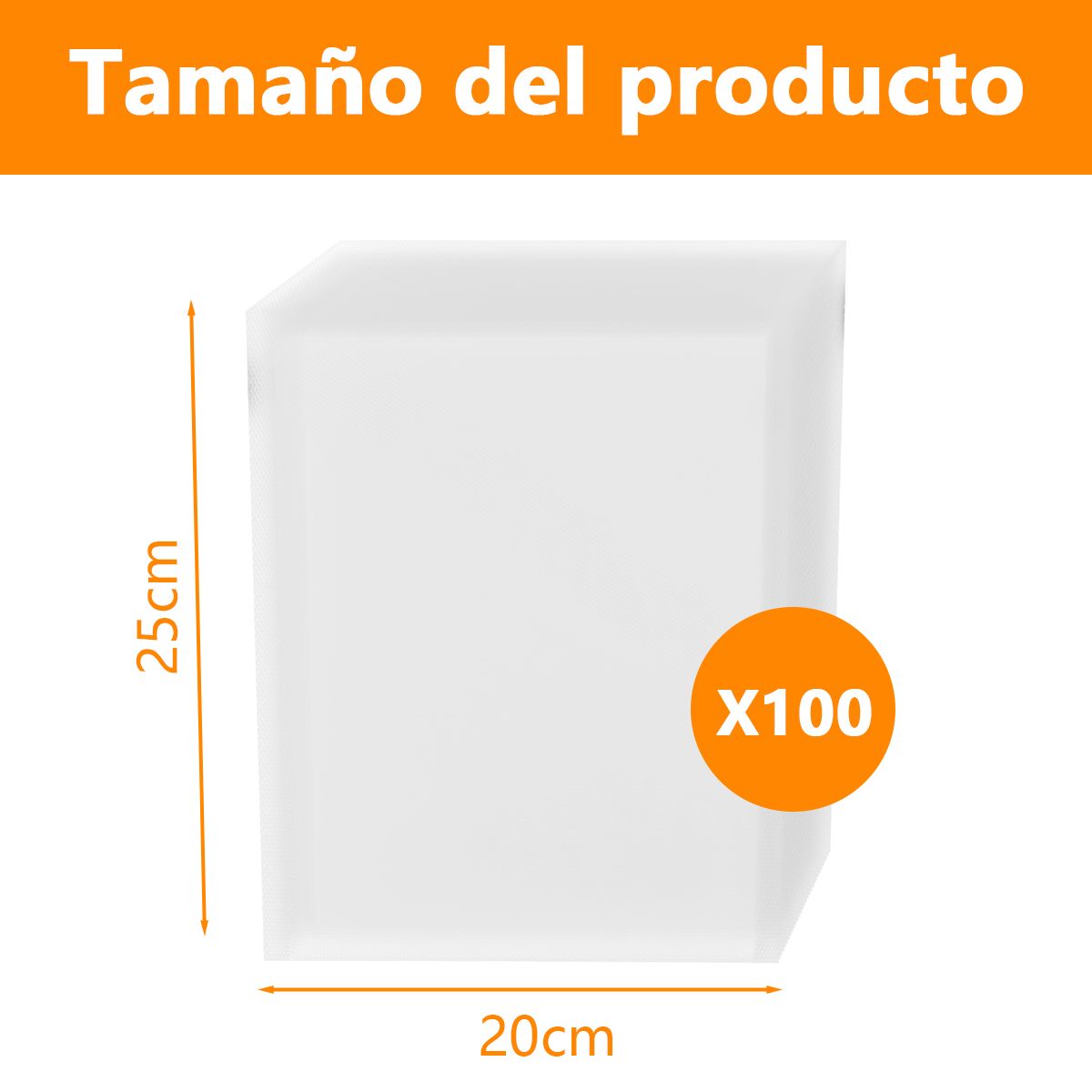 YAYKO - 100 Bolsas Para Sellar Al Vacio 15x20 Vacío Espesado