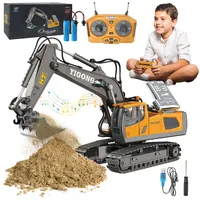 1:20 Excavadora Control Remoto Rc Juguete 11 Canal Aleación