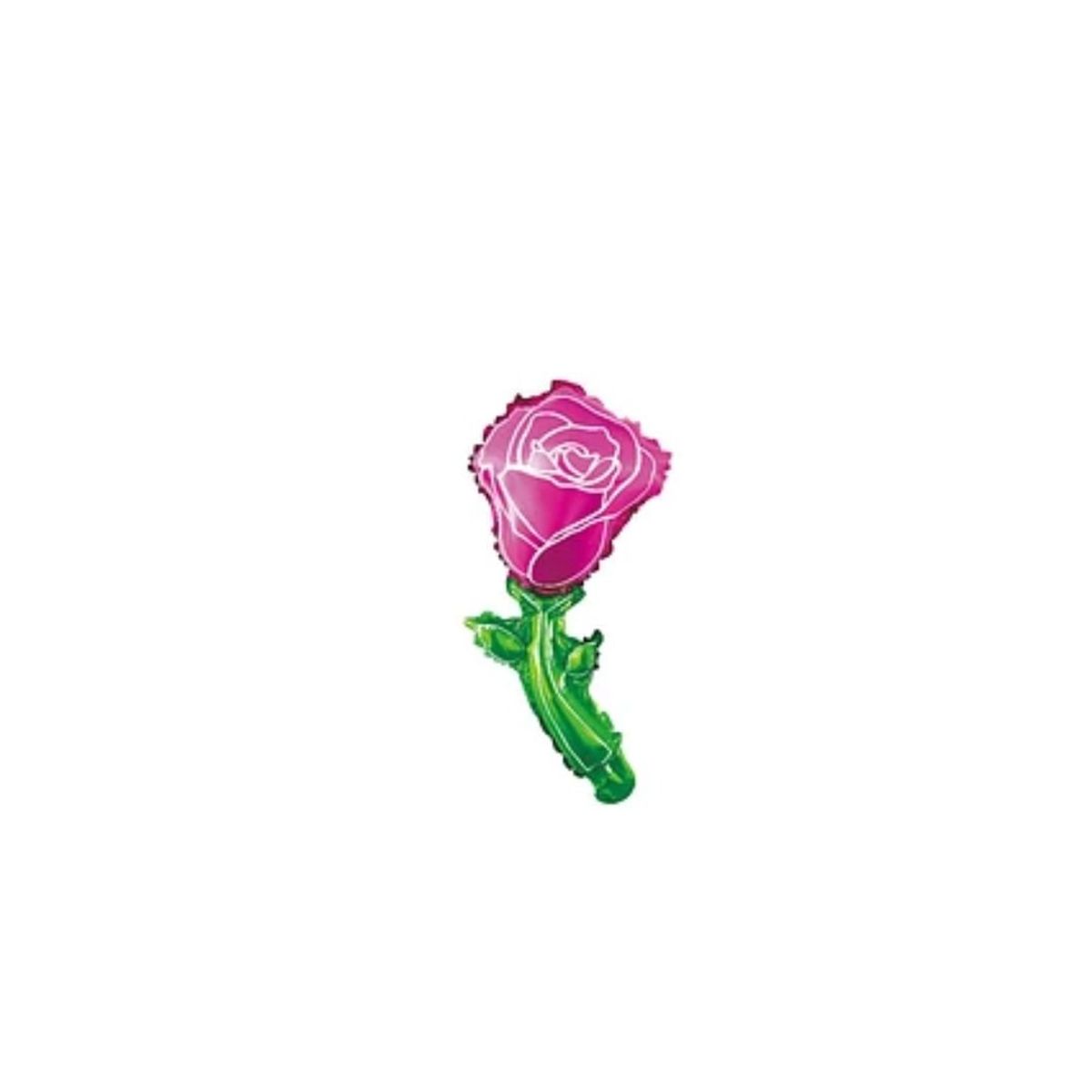 GENERICO - Globo Metálico Mini Rosa Purpura