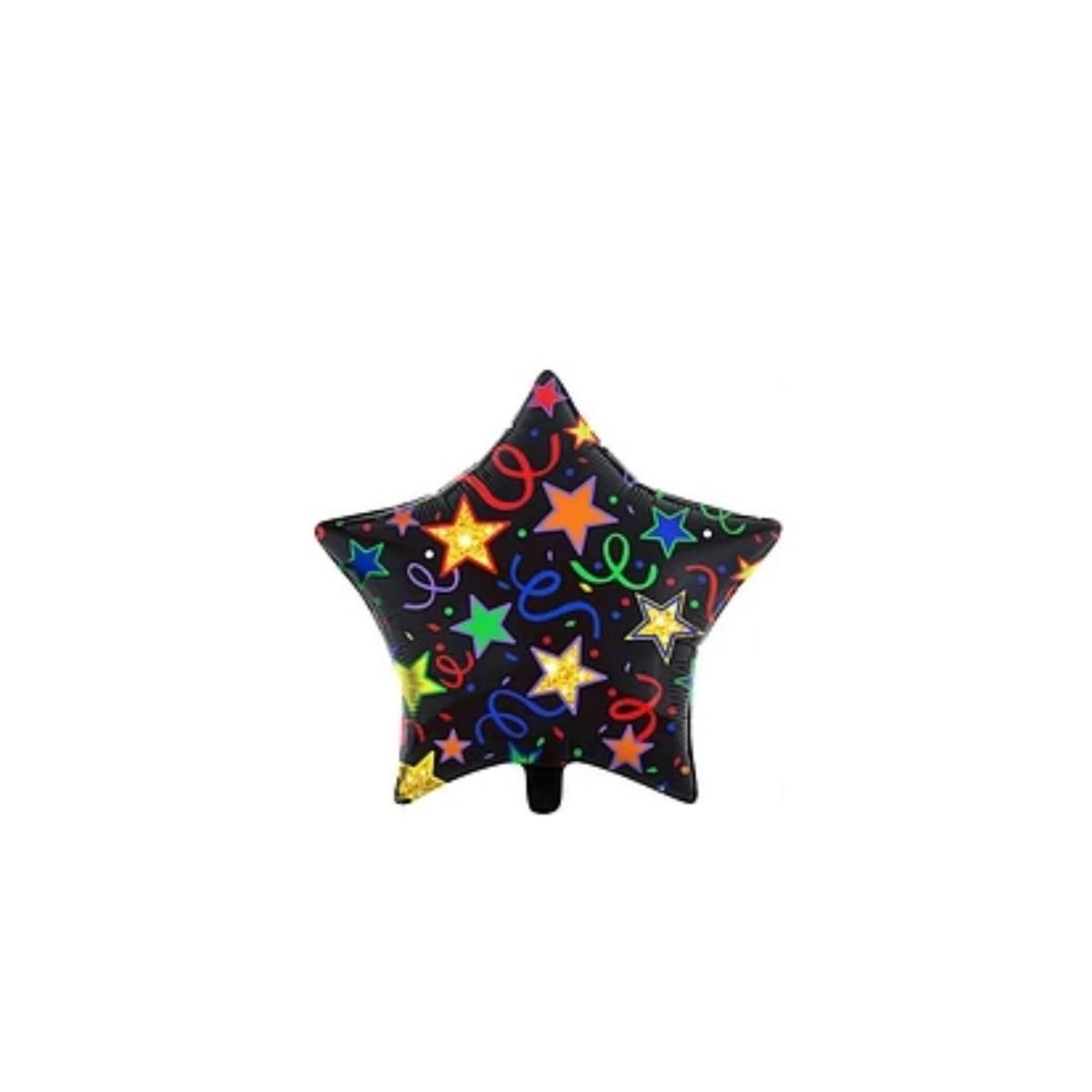 GENERICO - Globo Metálico De Estrella Fondo Negro 45cm