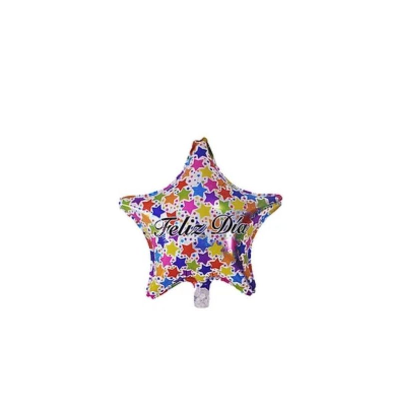 GENERICO - Globo Metálico Estrella Feliz Día 45cm