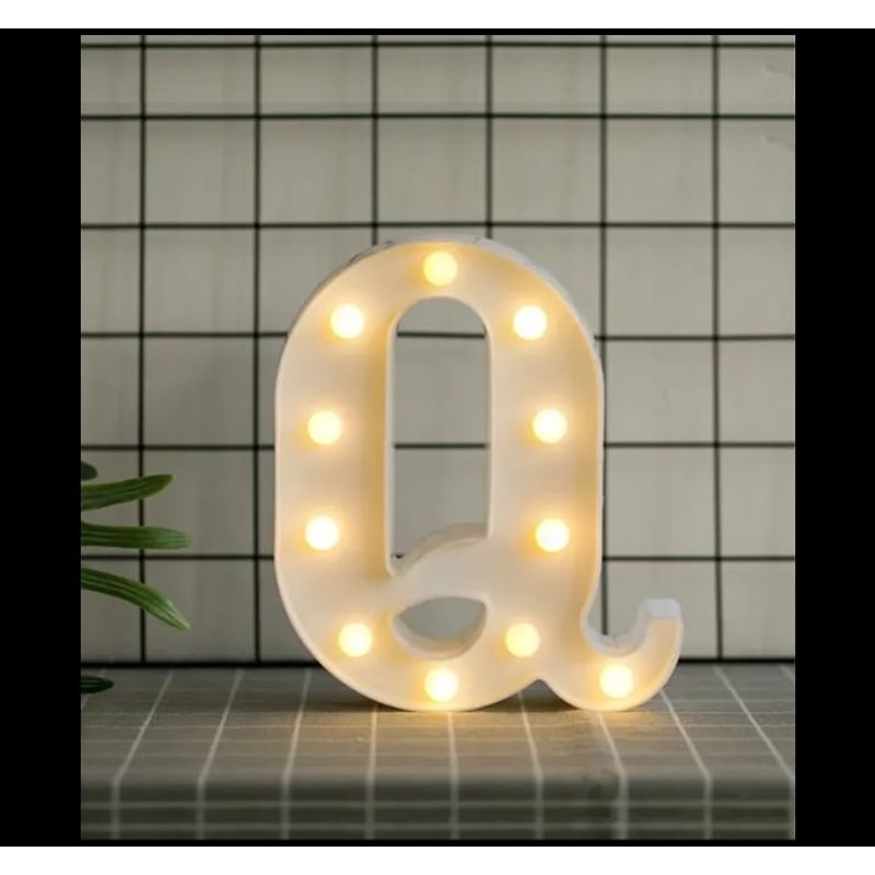 GENERICO - Letras con Luces Led «Q»