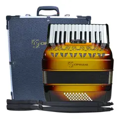 CIPRIANI - ACORDEON 48 BAJOS 3 REGISTROS SUNBURST CPA-48-3SB