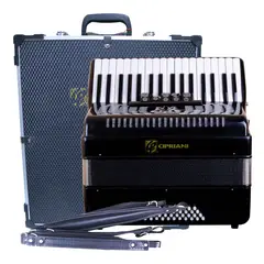 CIPRIANI - ACORDEON 48 BAJOS 5 REGISTROS NEGRA CPA-48-5NR