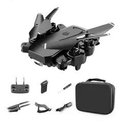 GENERICO - DRONE E88 CON DOBLE CAMARA HD NEGRO 2.4 GHZ