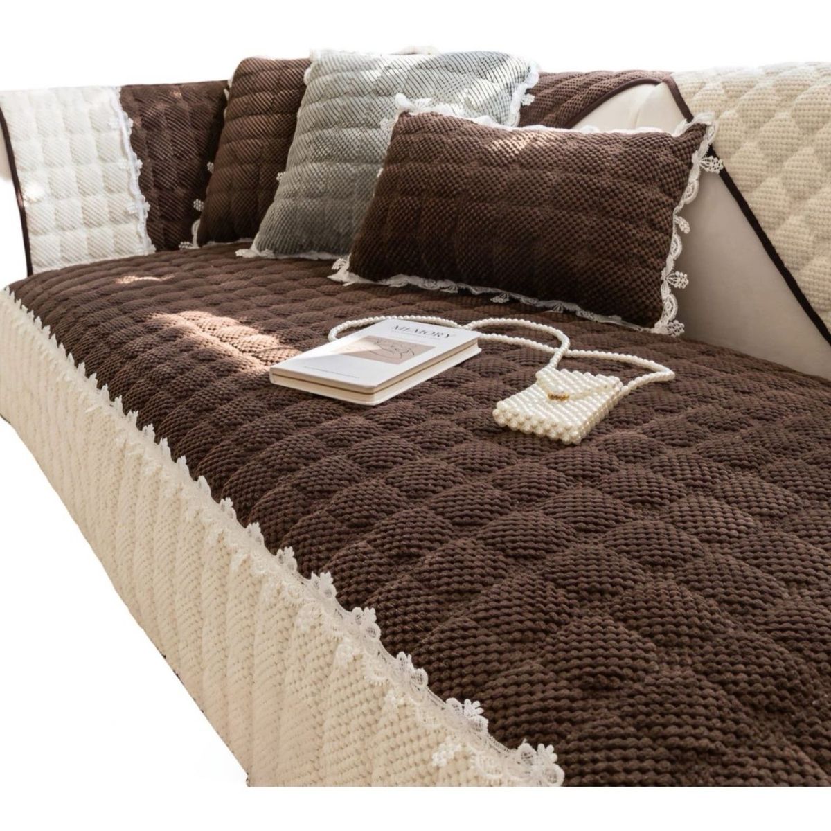 GENERICO - Pack 5 Fundas Sofá Mat - Fácil Colocación C05