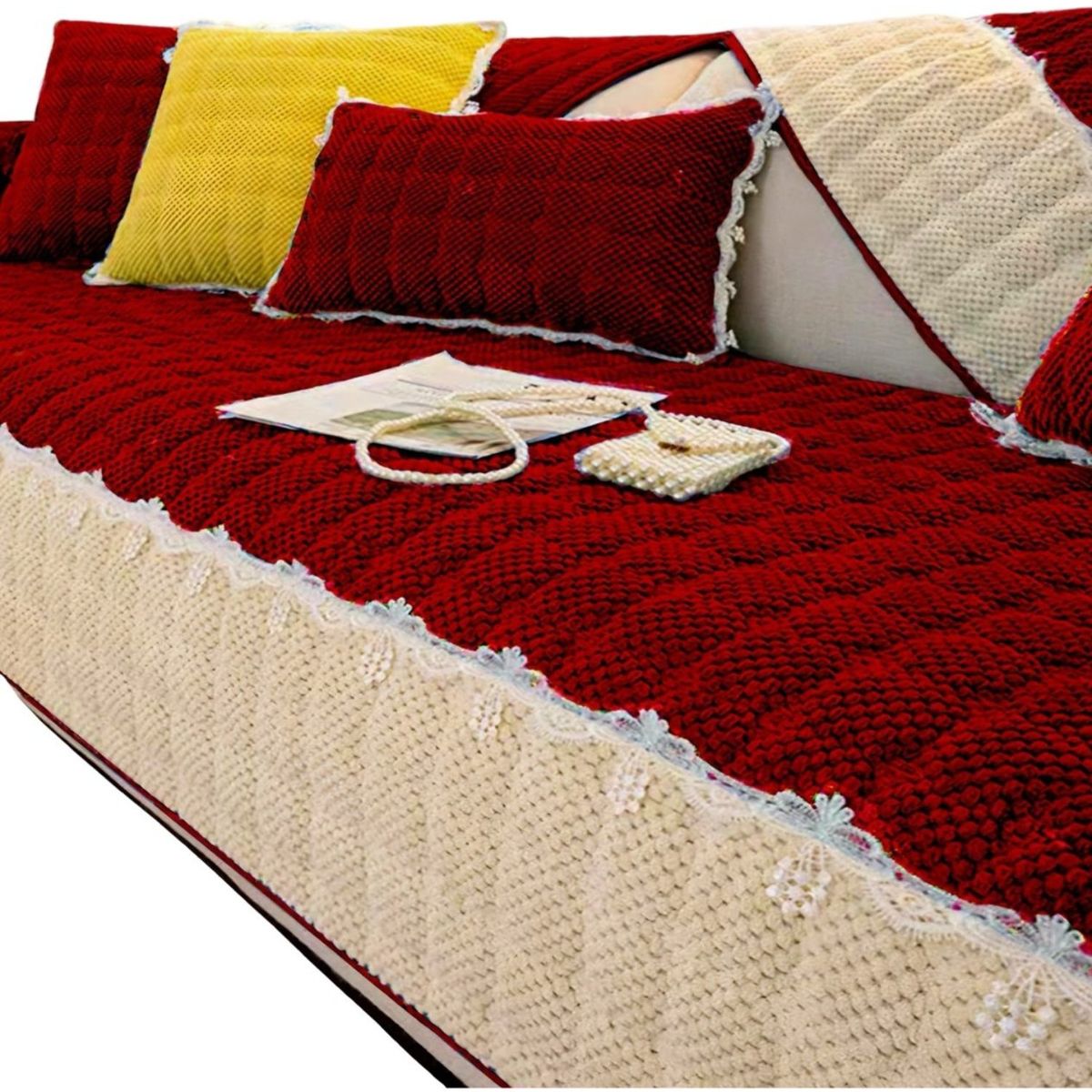 GENERICO - Pack 5 Fundas Sofá Mat - Fácil Colocación C03