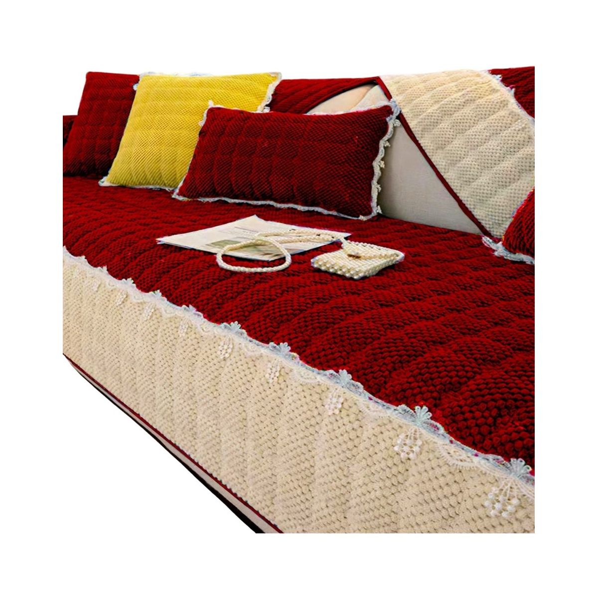 GENERICO - Pack 5 Fundas Sofá Mat - Fácil Colocación C03