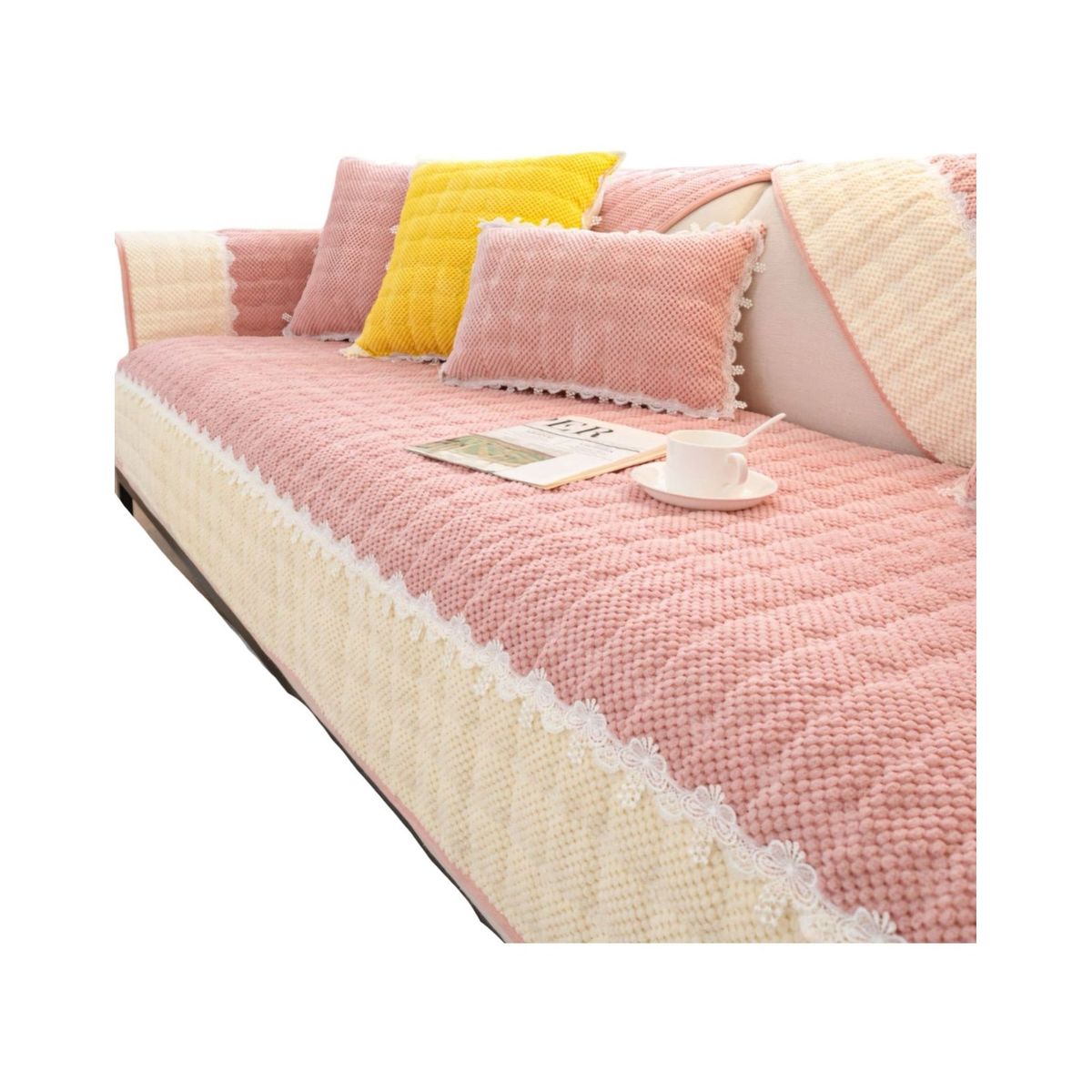 GENERICO - Pack 5 Fundas Sofá Mat - Fácil Colocación C02