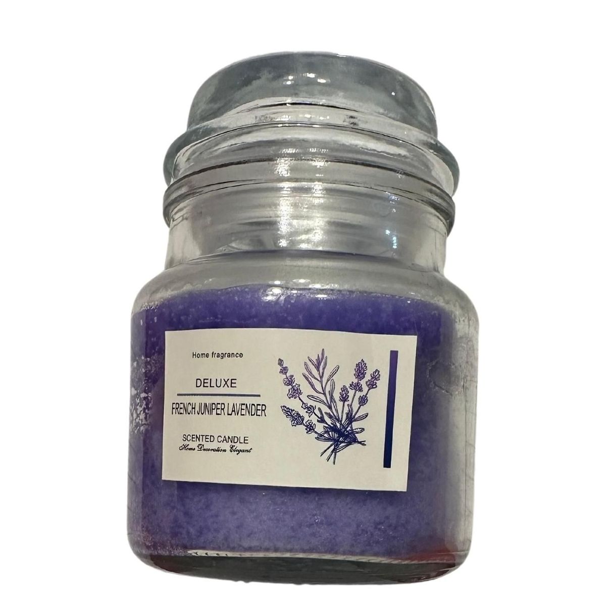 Vela Aromatica Lavanda Tapa Vidrio Para Calma Y Abundancia, marca HOMASTTI - Foto Principal