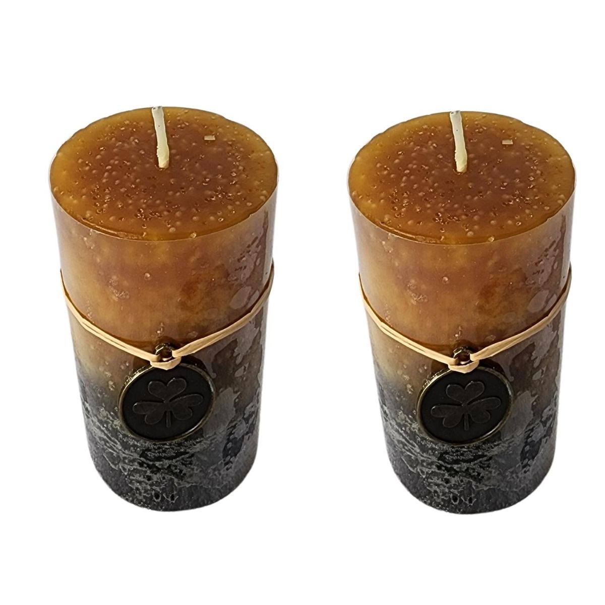 HOMASTTI - Cirio Vela Velon Alto 10Cm. Dos Unidades Aromaticos Ocre