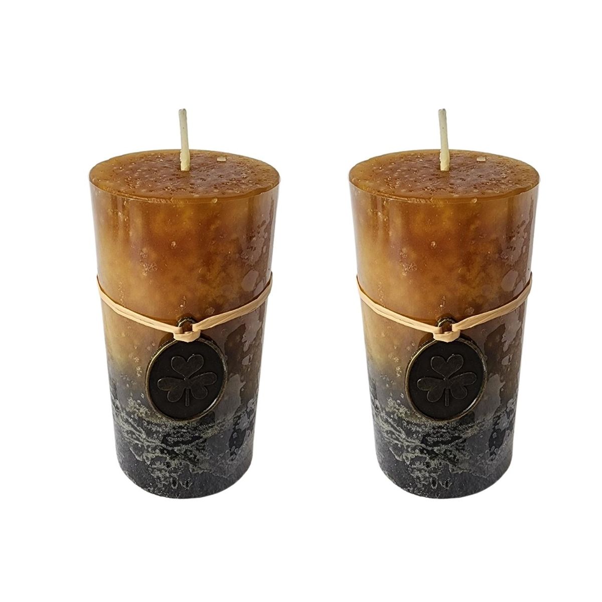 HOMASTTI - Cirio Vela Velon Alto 10Cm. Dos Unidades Aromaticos Ocre