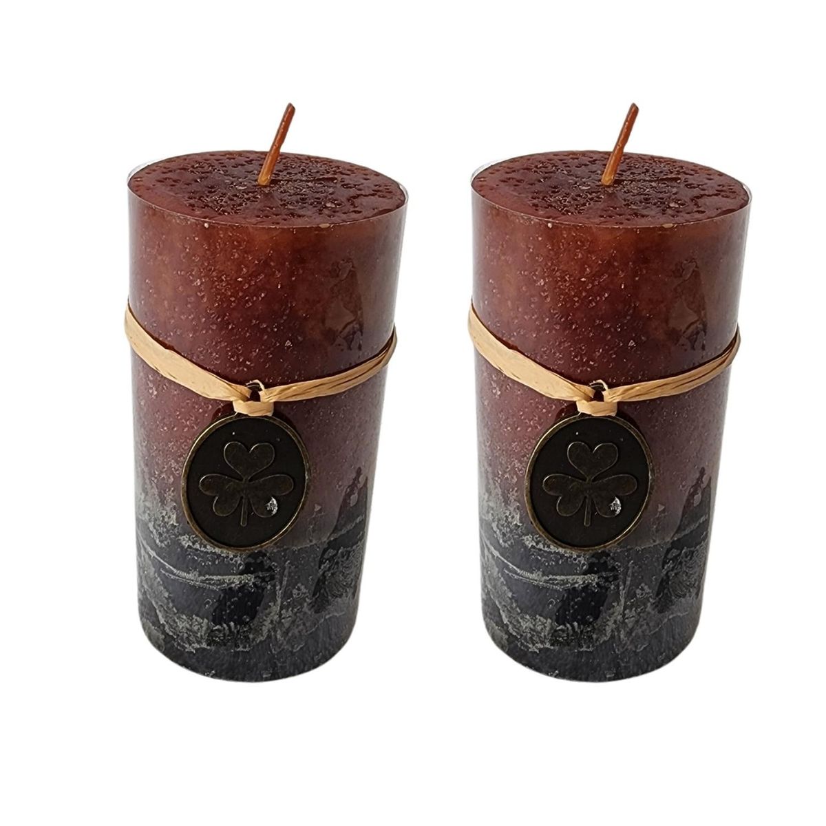 HOMASTTI - Cirio Vela Velon Alto 10Cm. Dos Unidades Aromaticos Rojo