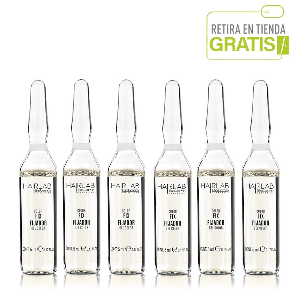 SALERM - SALERM Hair Lab Pack 6 Ampollas Fijador de Color