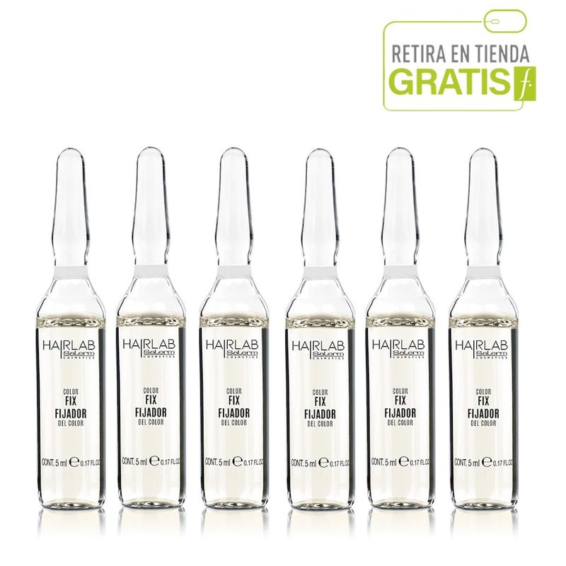 SALERM - SALERM Hair Lab Pack 6 Ampollas Fijador de Color