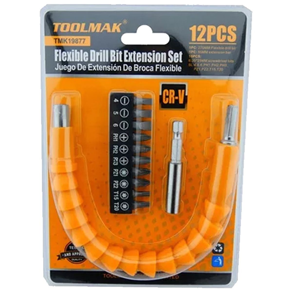 GENERICO - Juego De Extension Flexible Para Taladro Destornillador Tmk