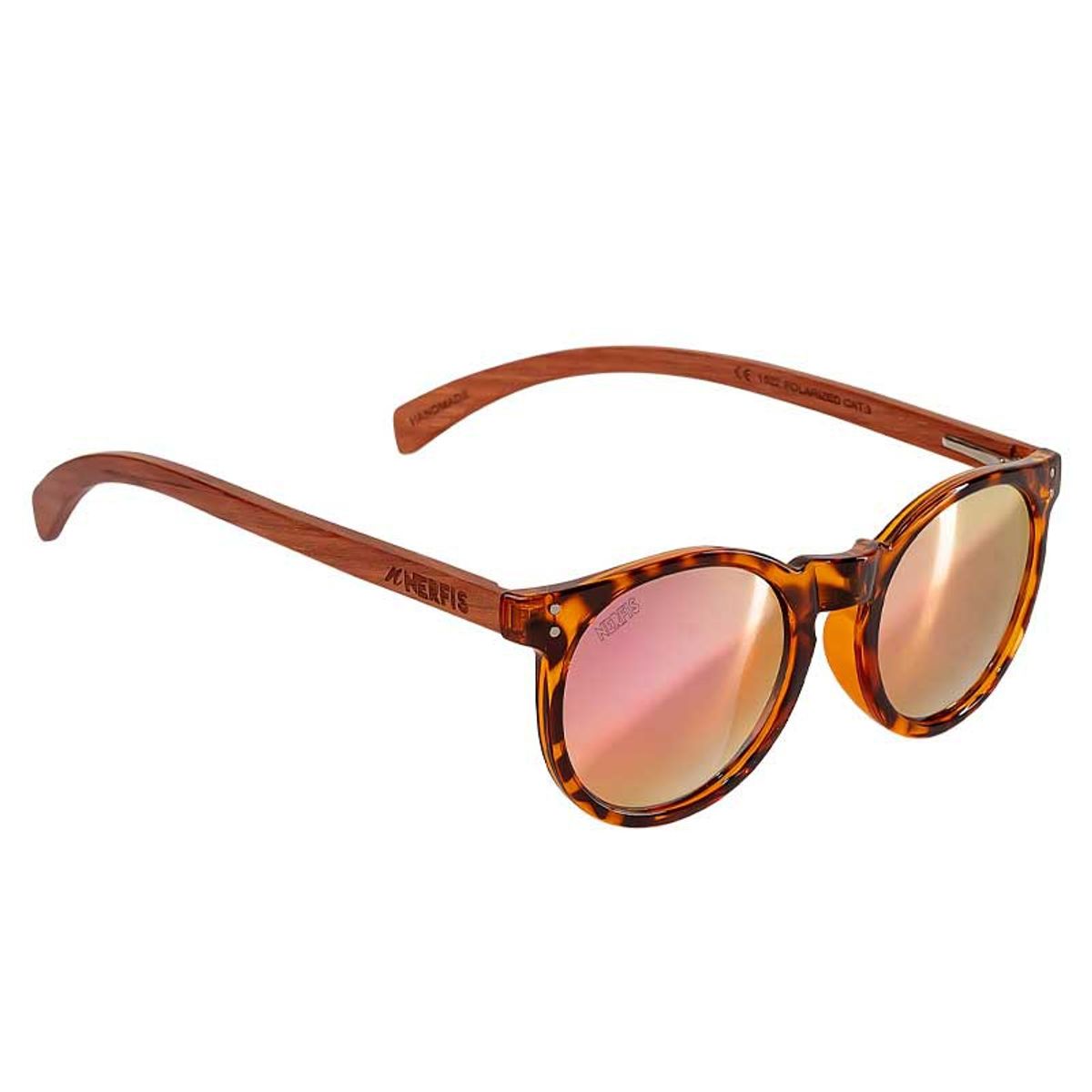NERFIS - Anteojos de sol Nerfis Florida Bambú Rose Polarizado