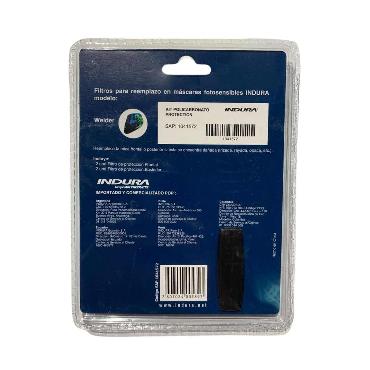 INDURA - Kit Micas Protectoras Para Máscara Welder