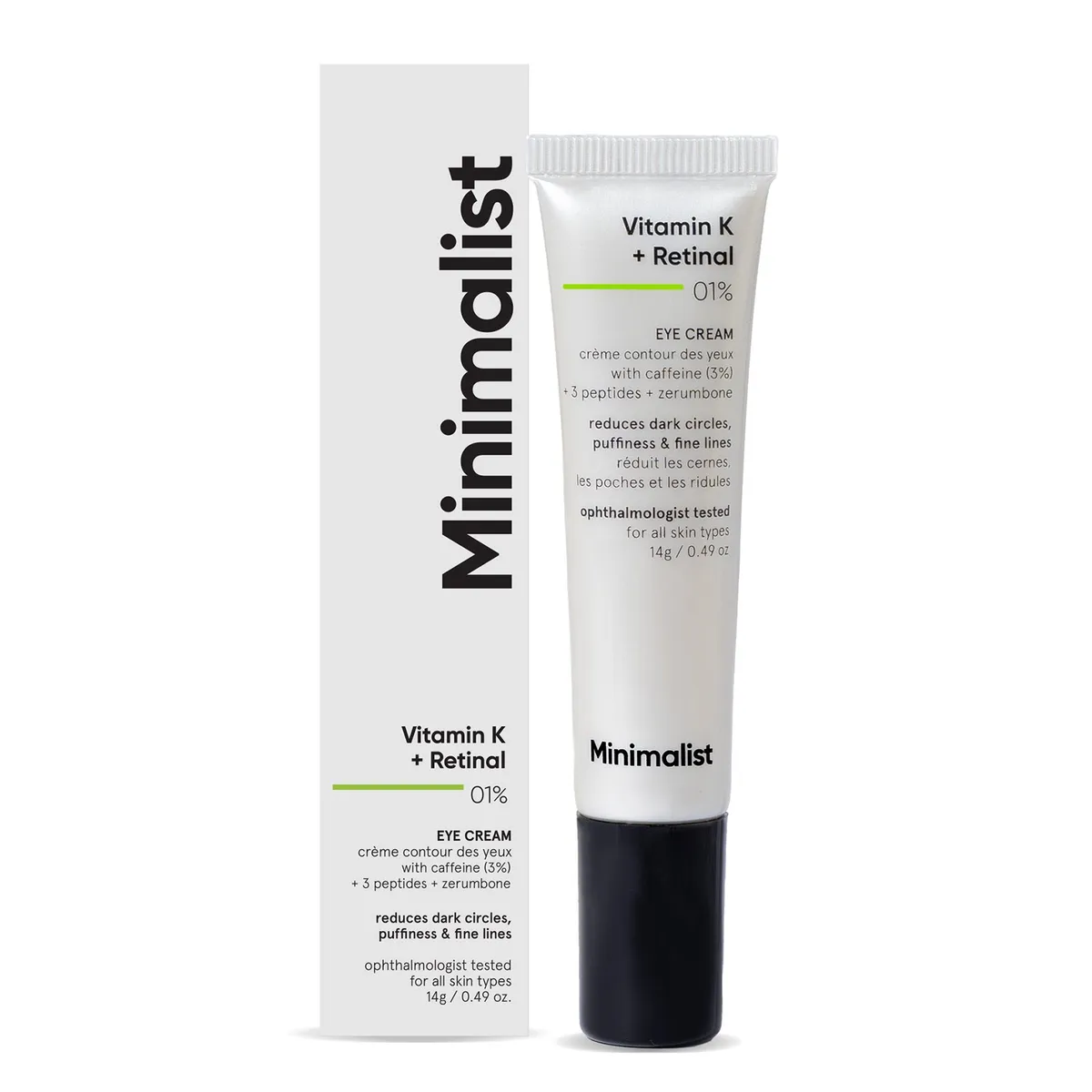 MINIMALIST - Crema de Ojos Vitamin K + Retinal 01% 150 ml Minimalist