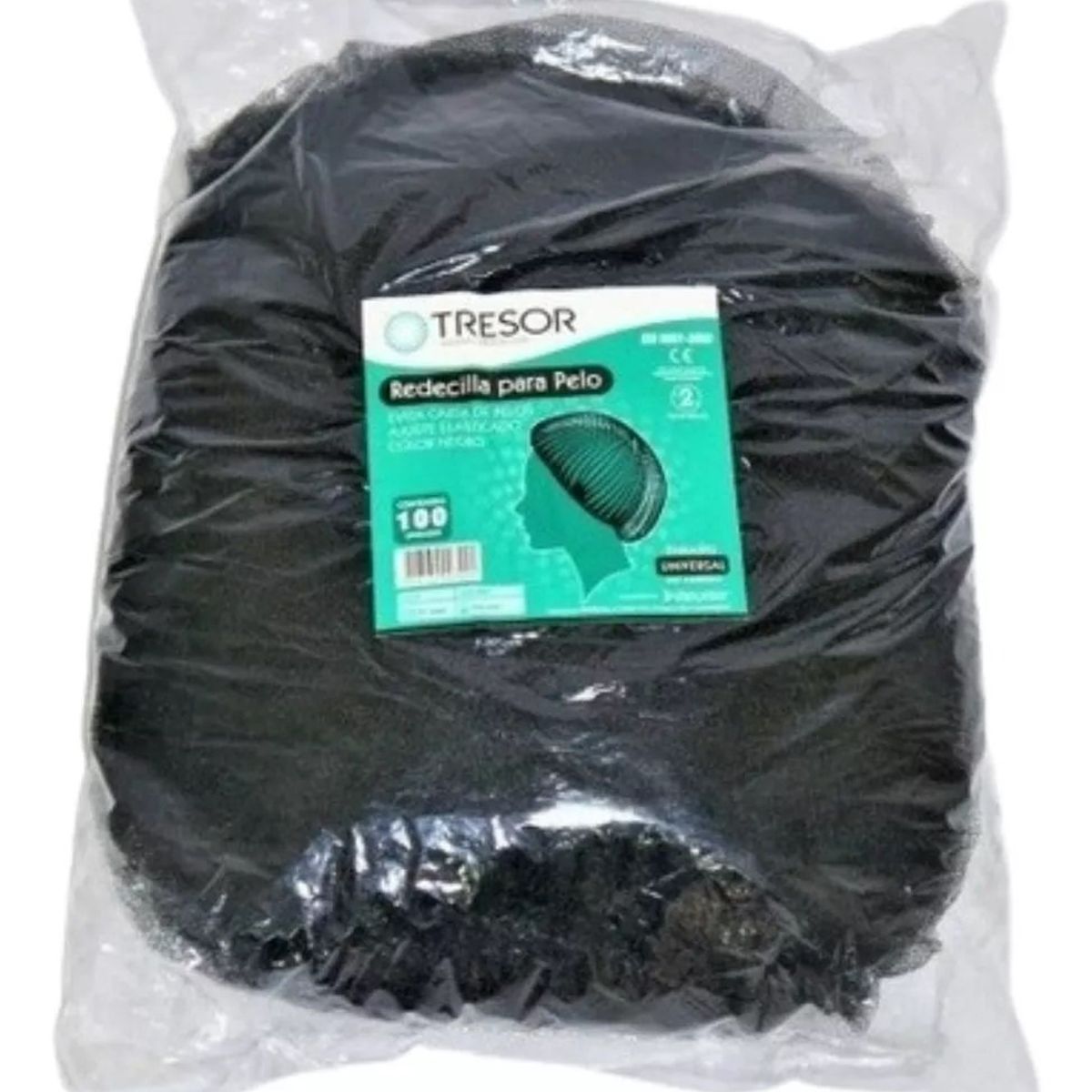 GENERICO - Gorro Redecilla De Pelo Negra X100 Unidades Malla Tresor