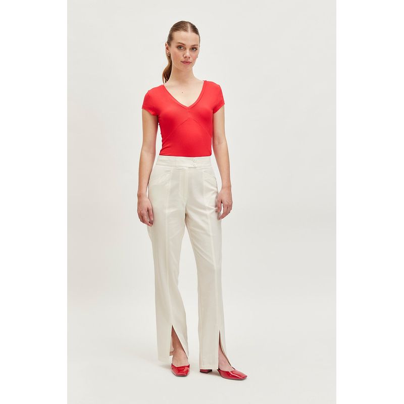 IO - Pantalon Liso Blanco iO